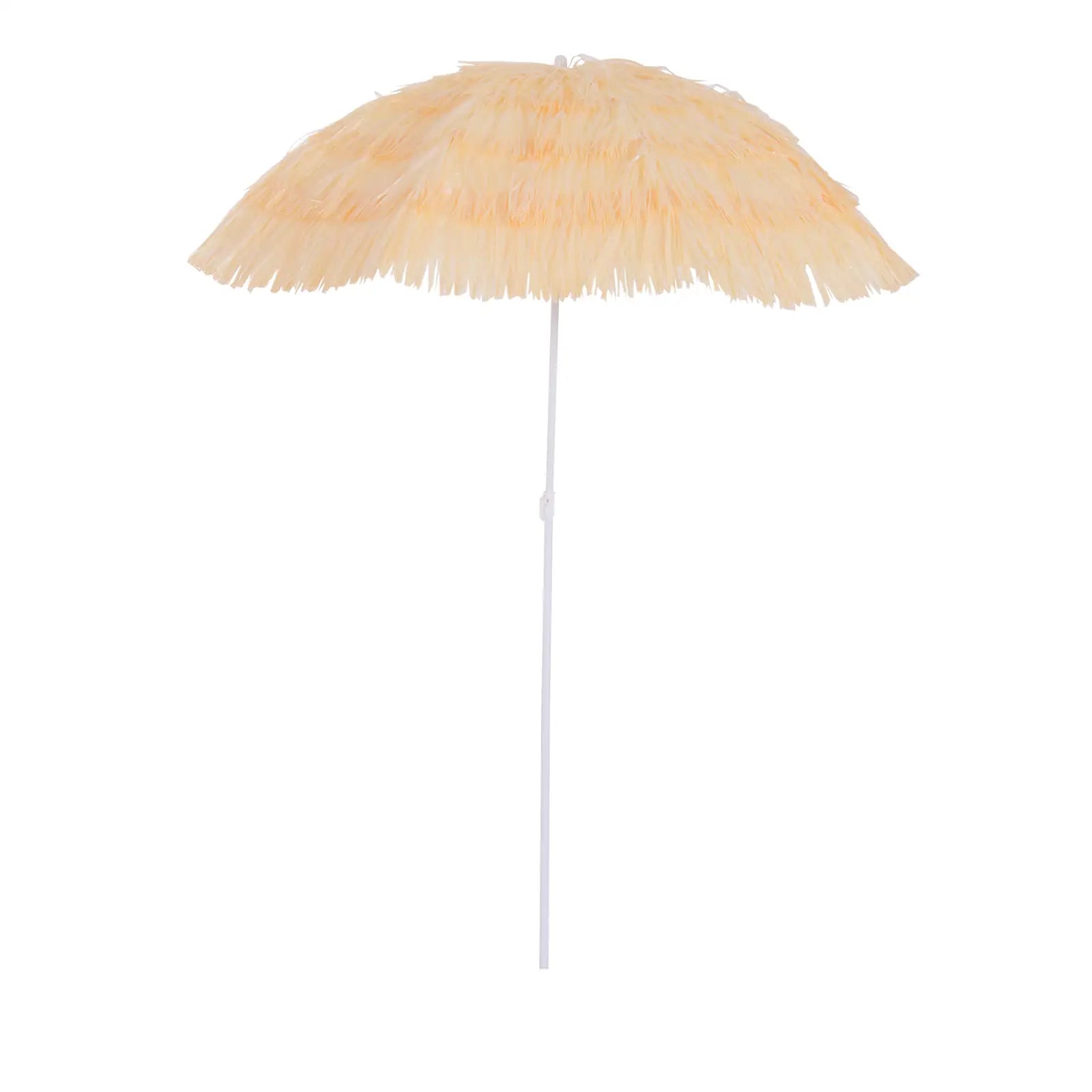 6FT Beach Umbrella, Tilt Sunshade, Adjustable Height, Wheat Beach Umbrellas at Gallery Canada