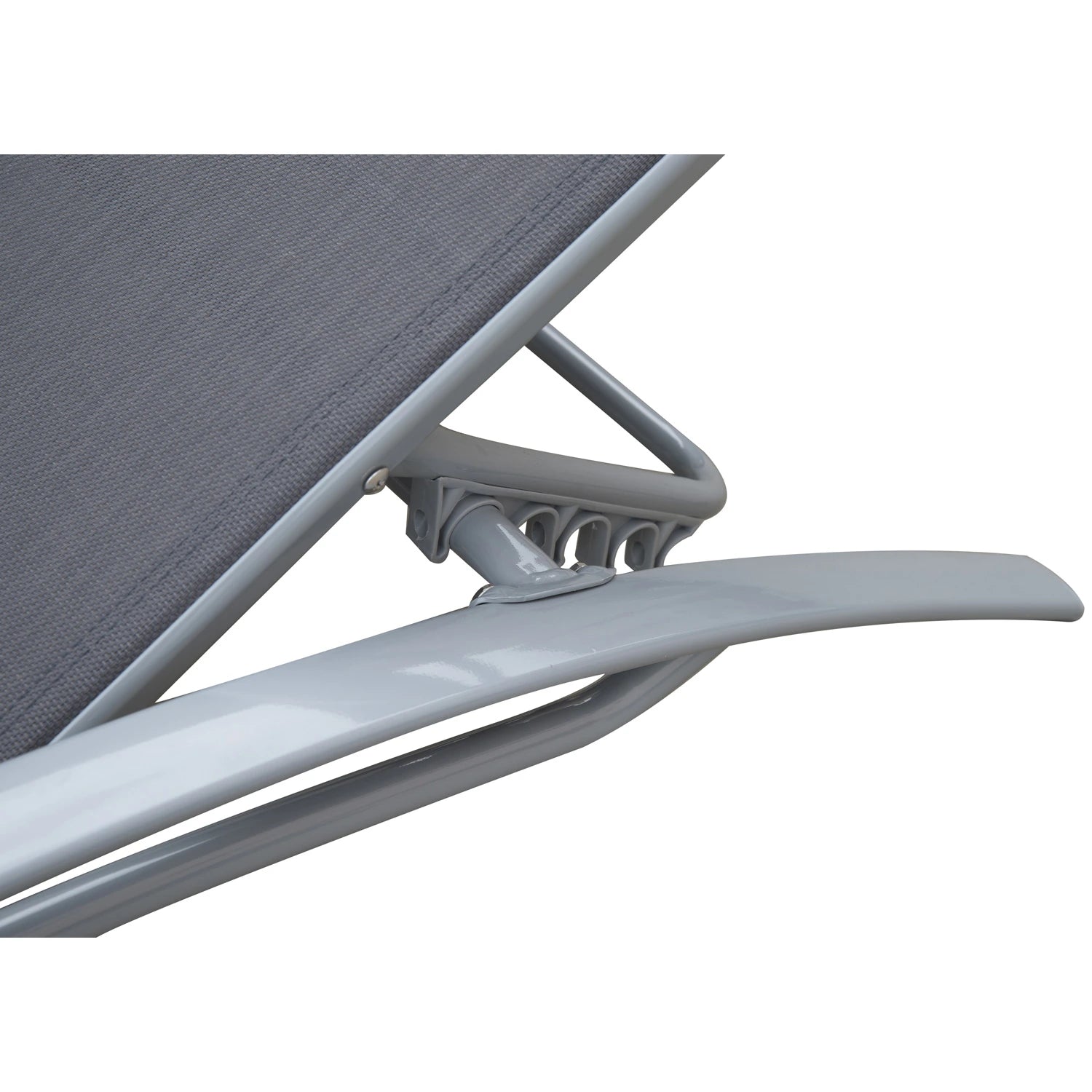 Reclining Chaise Lounge with Cushion, Padded Pillow, Grey Lounger Chairs at Gallery Canada