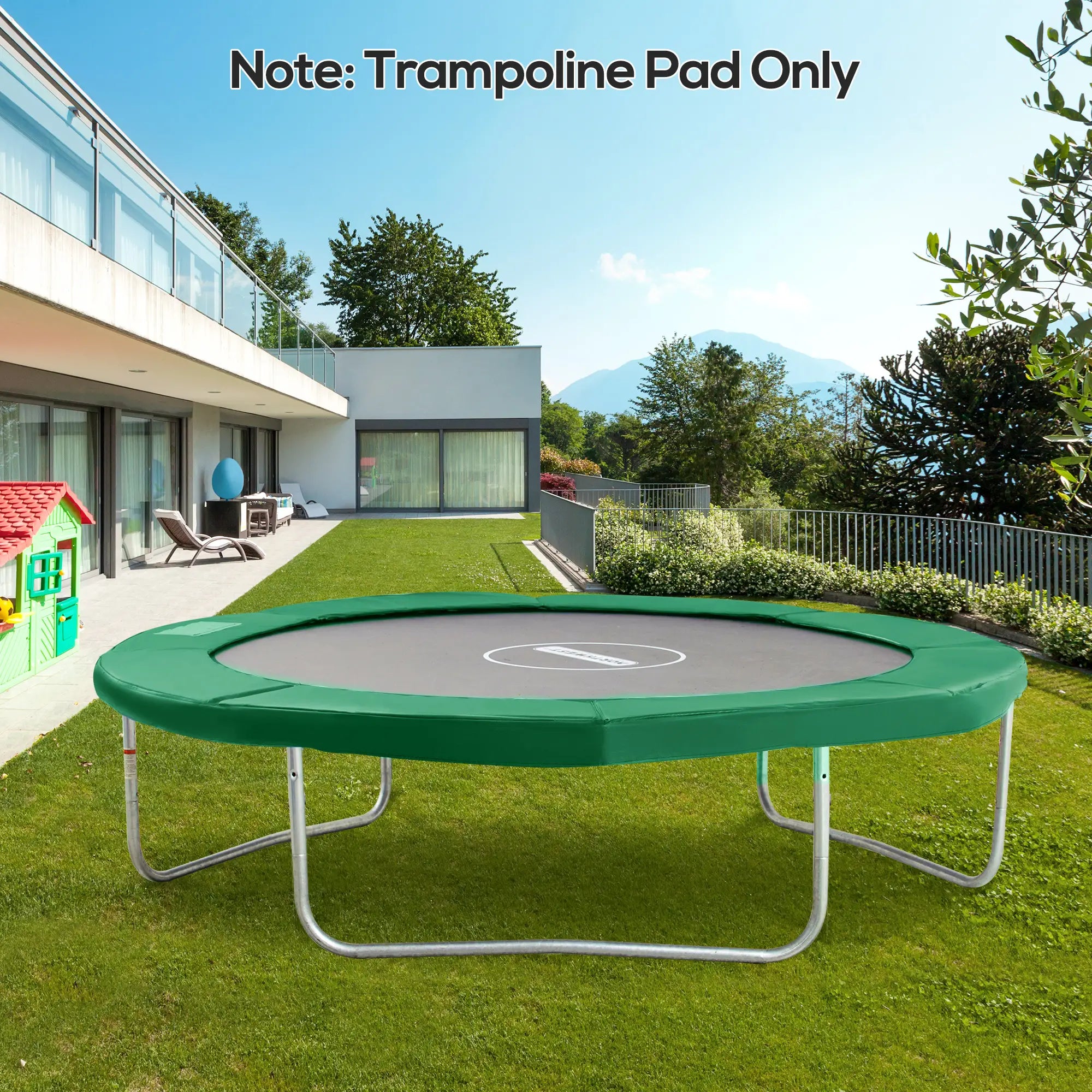 10ft Trampoline Replacement Safety Pad, Waterproof Spring Cover, Green Trampolines at Gallery Canada