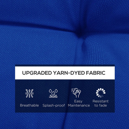 2-Piece Back Seat Cushion, Outdoor Patio Chair Set, Navy Blue Patio Chair Cushions at Gallery Canada