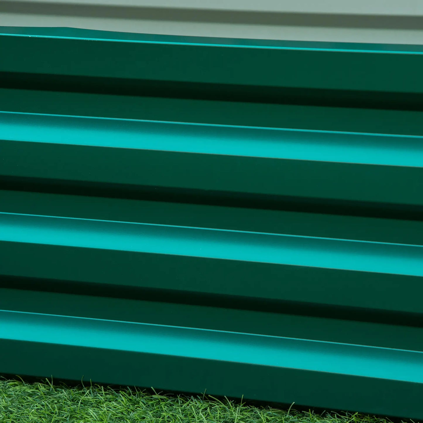 Galvanized Raised Garden Bed, Outdoor Planter Box, 4' x 2' x 1', Green Galvanized Planter Boxes at Gallery Canada