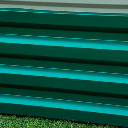 Galvanized Raised Garden Bed, Outdoor Planter Box, 4' x 2' x 1', Green Galvanized Planter Boxes at Gallery Canada