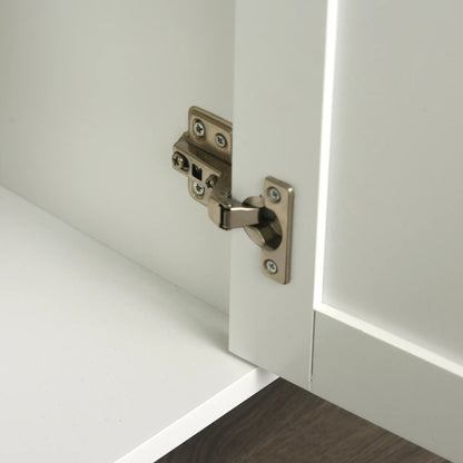 Wooden Rolling Kitchen Island, 360° Swivel Wheels, Drawer, Towel Rack, White Kitchen Islands & Kitchen Carts at Gallery Canada