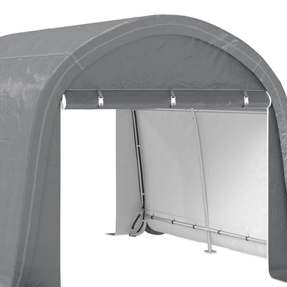 10' x 10' Outdoor Storage Tent, Heavy Duty Waterproof, Light Grey Sheds at Gallery Canada