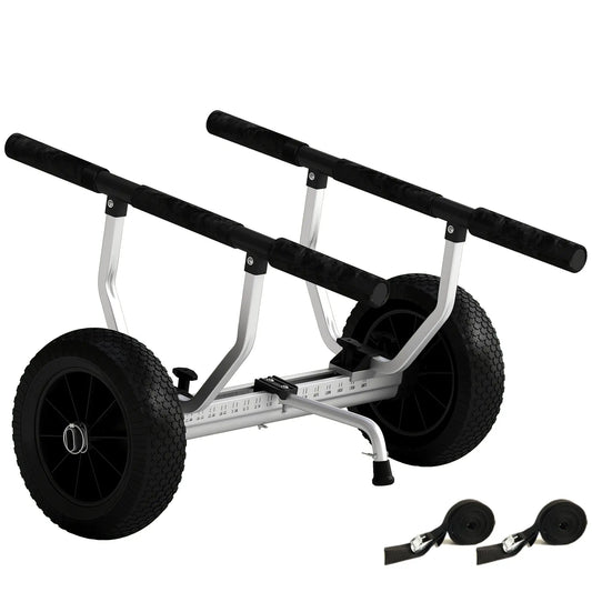 Kayak Cart Dolly, Adjustable Width, Black Kayak Carts Black at Gallery Canada