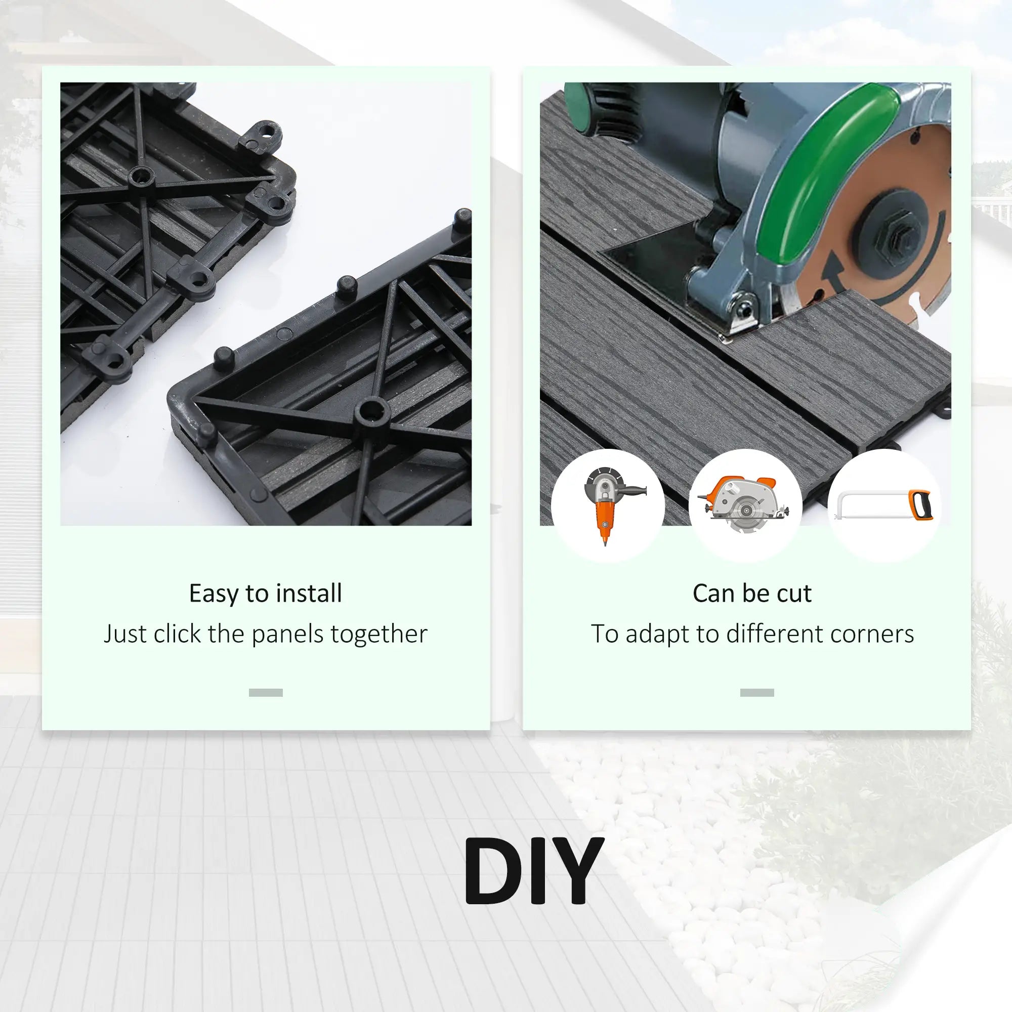 Outdoor Tiles, 11 Pack 12