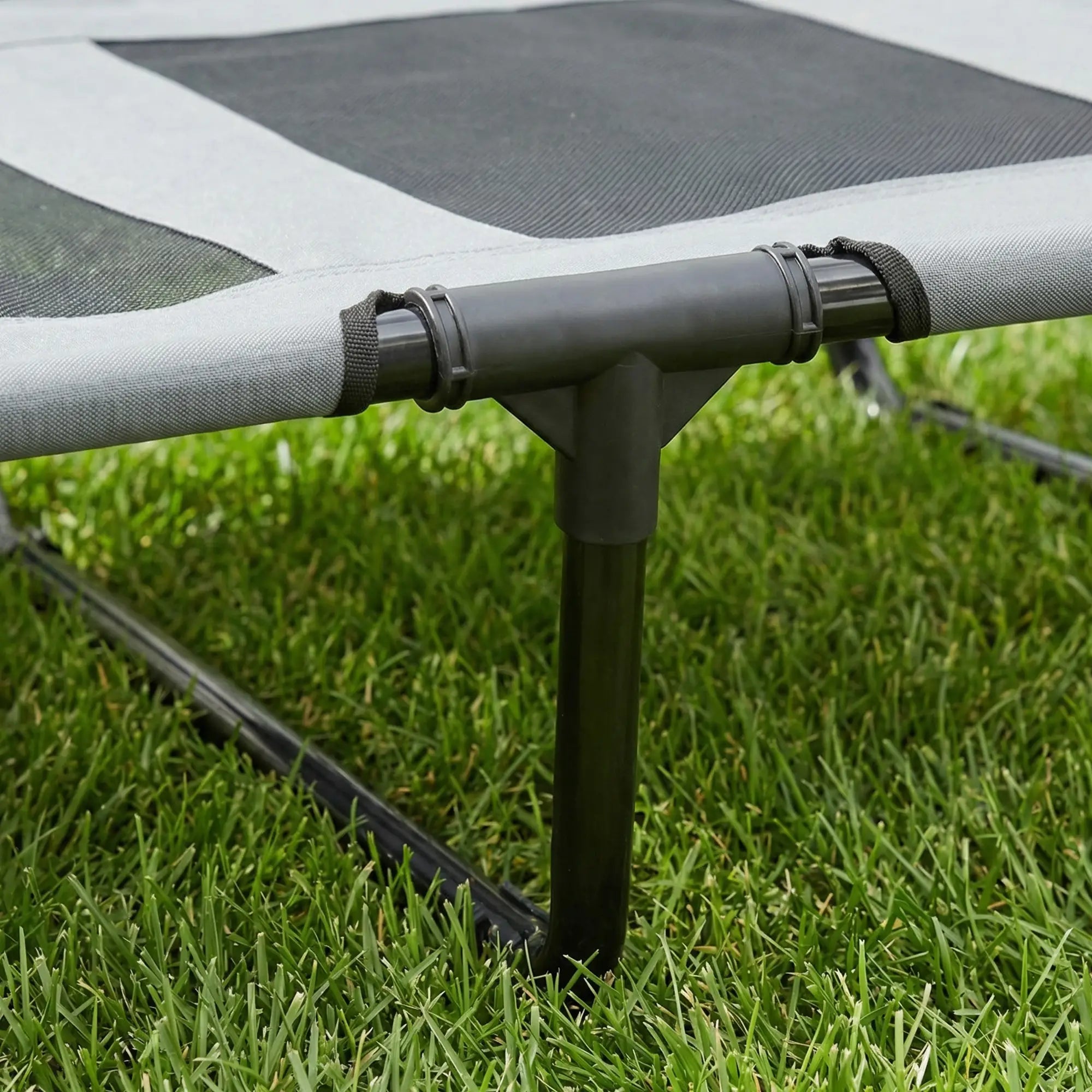 Elevated Dog Bed with Canopy, Portable XL Dog Cot, 48
