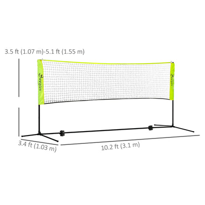 10ft Adjustable Badminton Net, With Carry Bag, Yellow Badminton at Gallery Canada