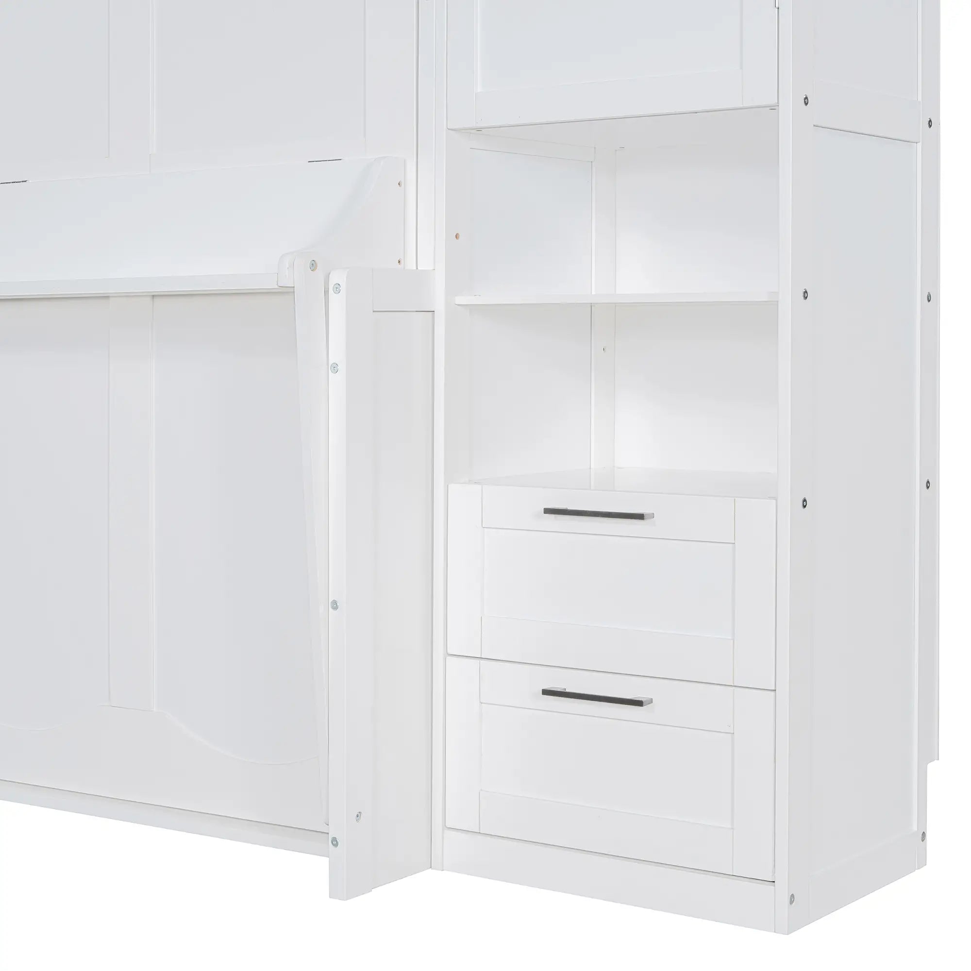 Murphy Bed with Closet, Drawers, Shelves, 114