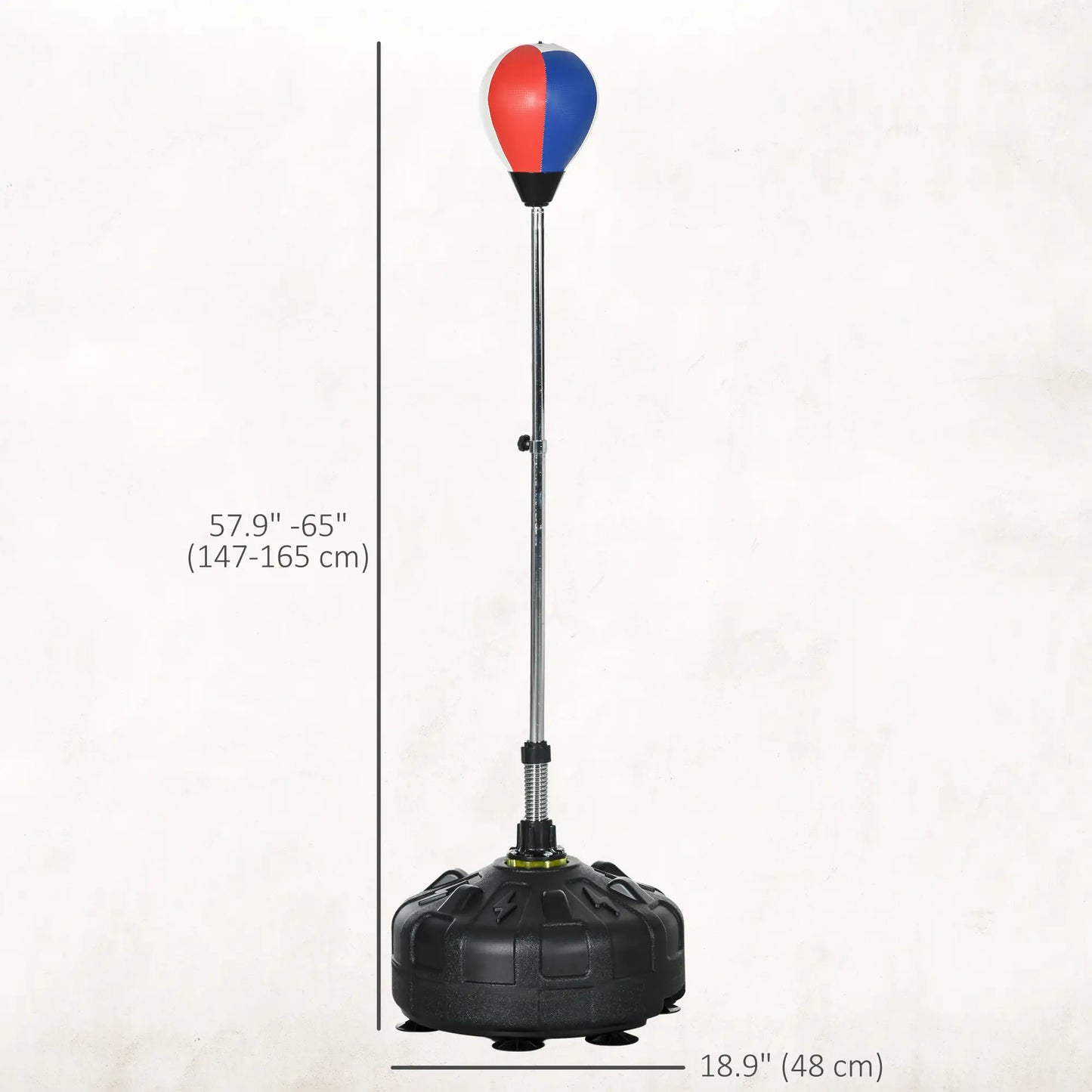 Reflex Bag, Speed Bag with Stand, 57.9"-65" Adjustable, Home Gym Boxing More-Strength Training Equipment at Gallery Canada