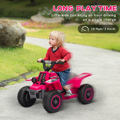 6V Kids ATV Quad, 4 Wheeler Electric Ride On Car, Pink Electric Toy Cars at Gallery Canada
