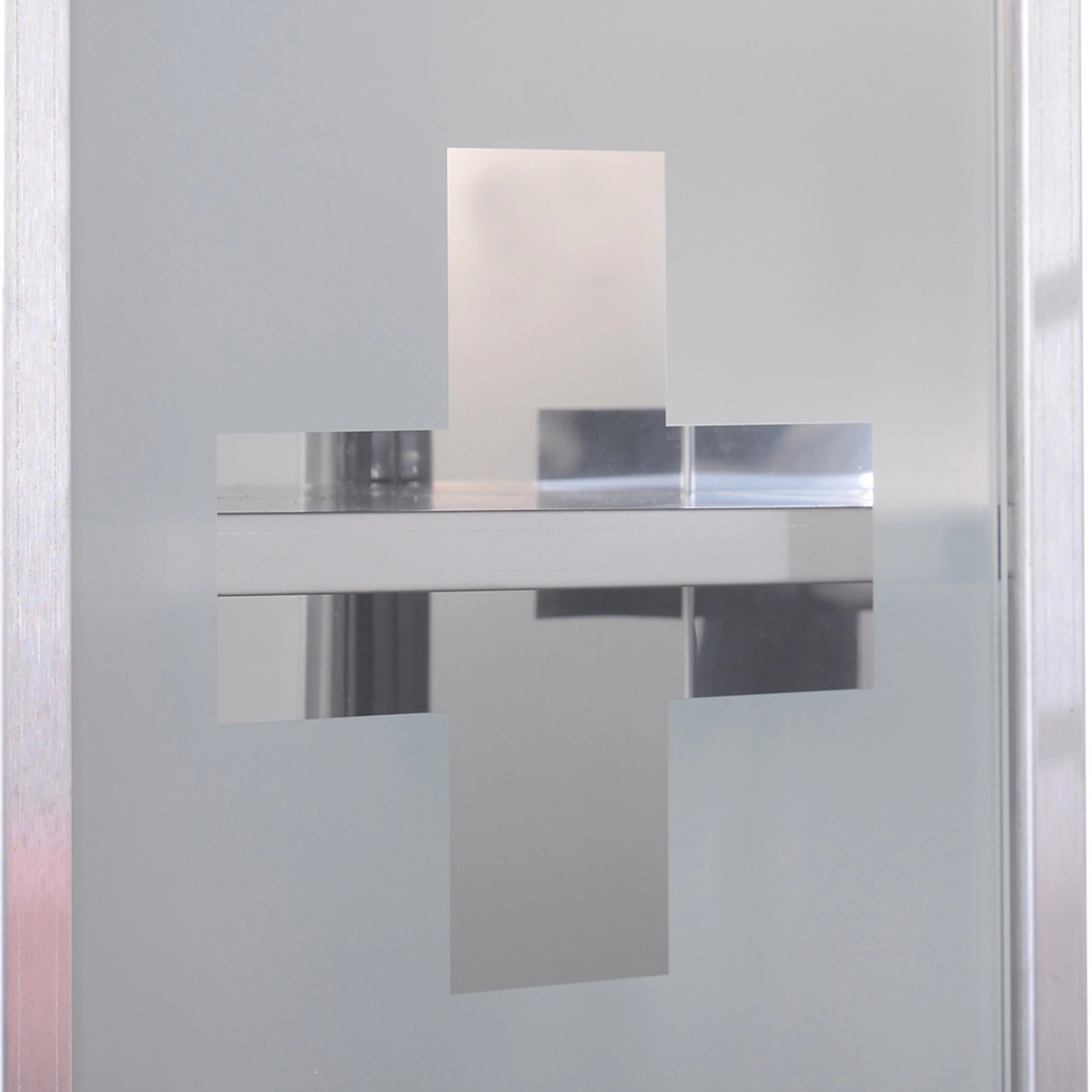 Wall Mount Medicine Cabinet, 2 Shelves, Steel Frame, Glass Door, Lockable, Stainless Mirror Medicine Cabinets at Gallery Canada