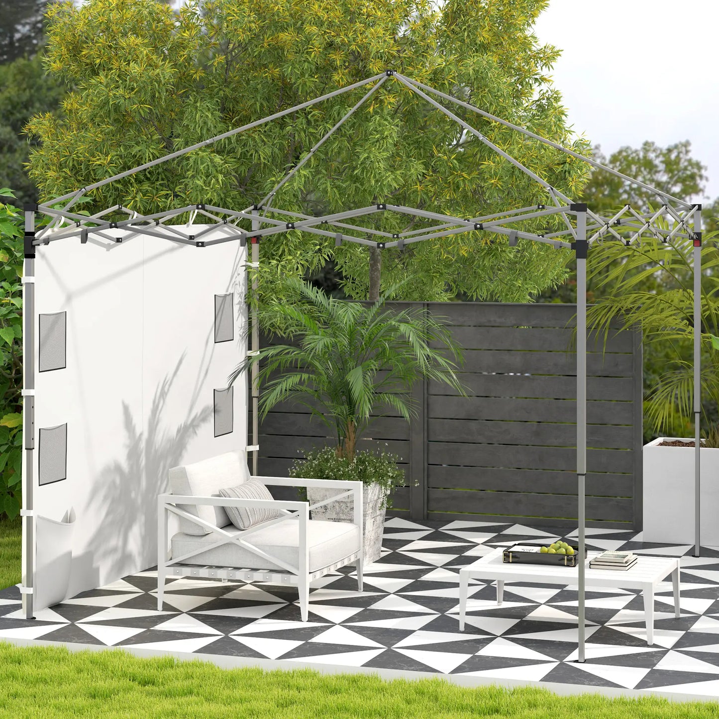 Instant Canopy Sidewall, 10 x 10 ft, 1 Pack, White Gazebo Sidewalls at Gallery Canada
