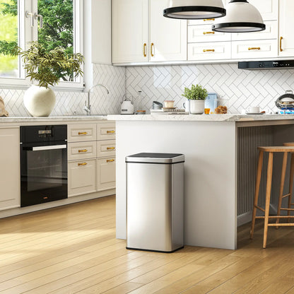 13.2 Gallon Automatic Garbage Can, Soft Close Lid, Touchless Trash Can Household Supplies at Gallery Canada