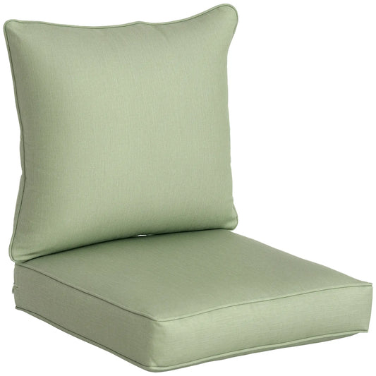 Patio Chair Cushions, Thick Deep Seat, Light Green Patio Chair Cushions Polyester, Foam at Gallery Canada