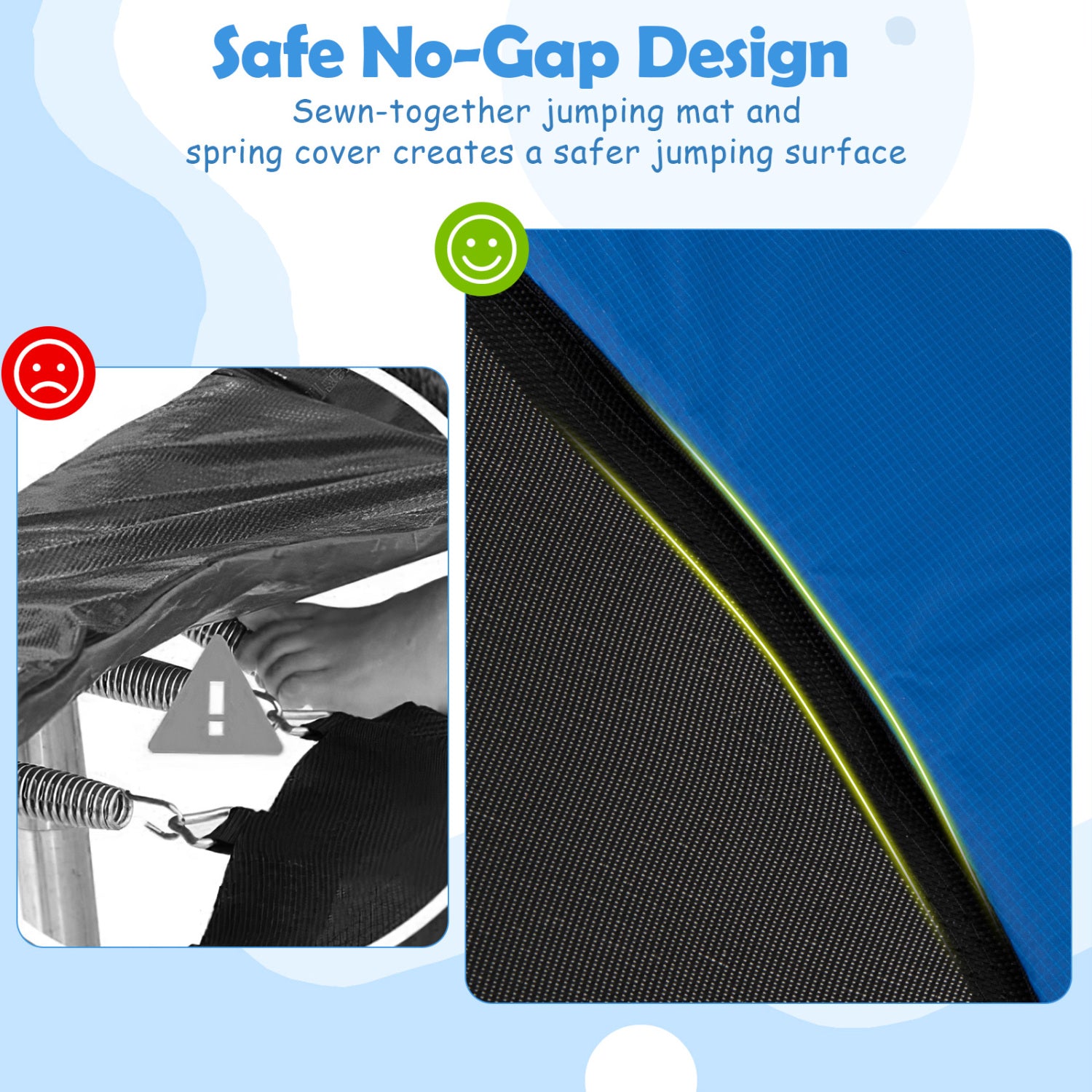 60 inch 6-in-1 Kids Toddler Trampoline with Gymnastics Bar, Navy Toys & Hobbies at Gallery Canada