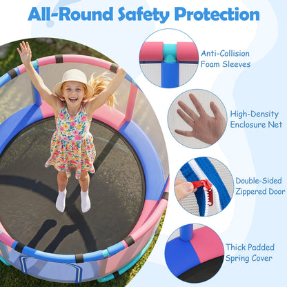 60 inch 6-in-1 Kids Toddler Trampoline with Gymnastics Bar, Navy Toys & Hobbies at Gallery Canada
