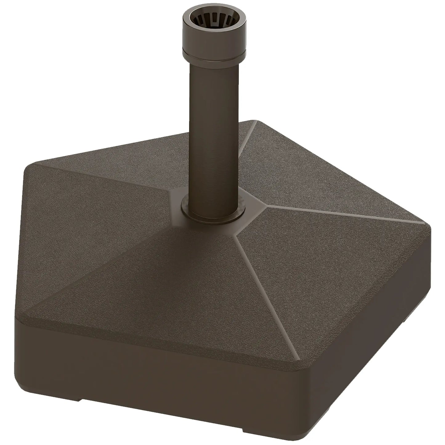 Heavy Duty Outdoor Umbrella Stand Base, Brown Umbrella Bases Brown at Gallery Canada