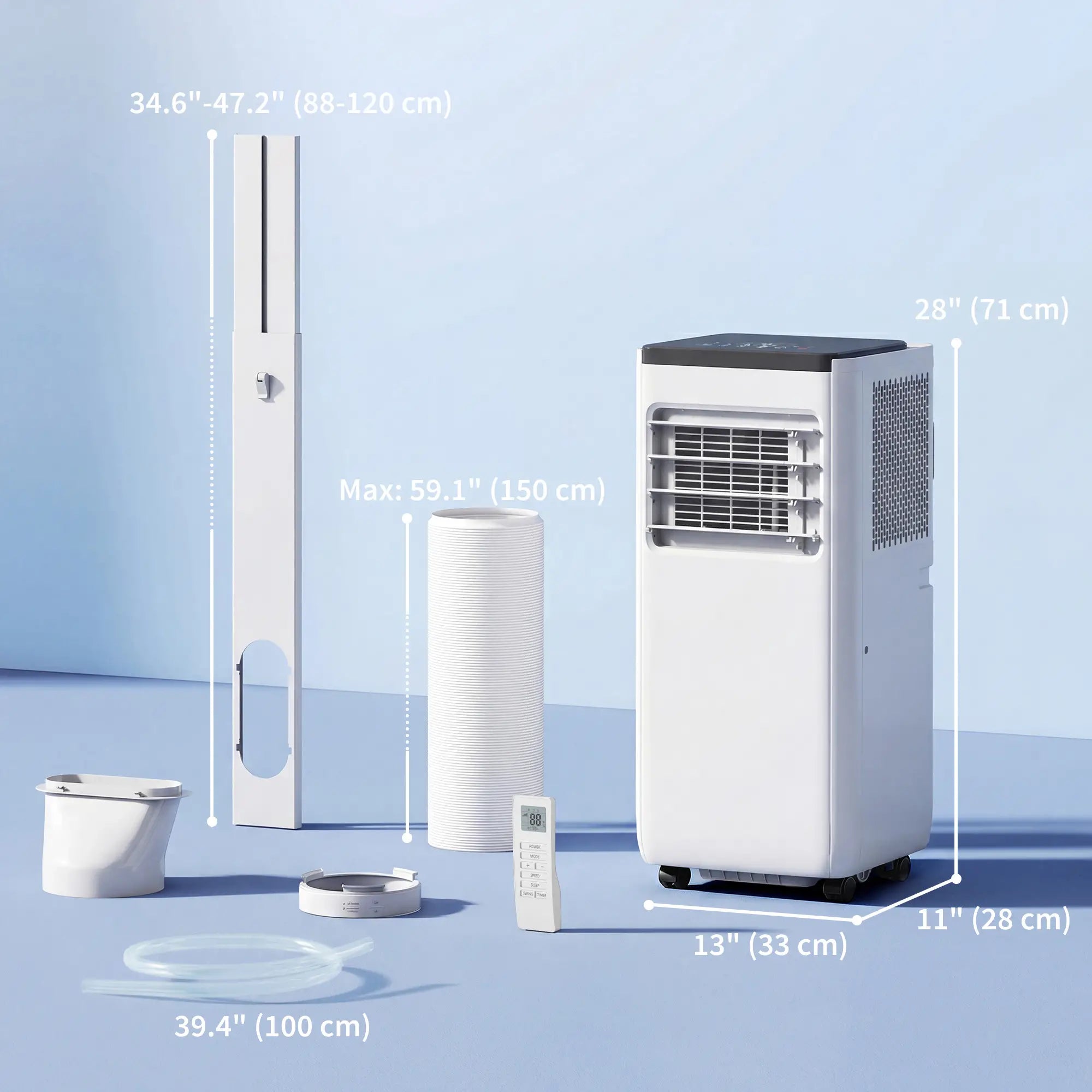10000 BTU Portable Air Conditioner, Dehumidifier, Fan, WiFi, White Air Conditioner at Gallery Canada