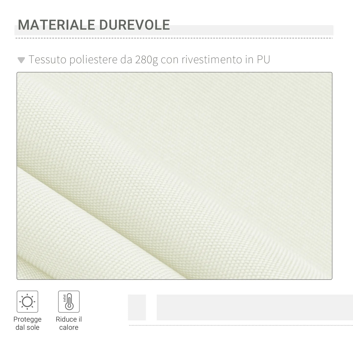 10' x 8' Manual Retractable Awning, Sun Shade Canopy, Aluminum Frame, UV Protection, Cream White Deck Awnings at Gallery Canada