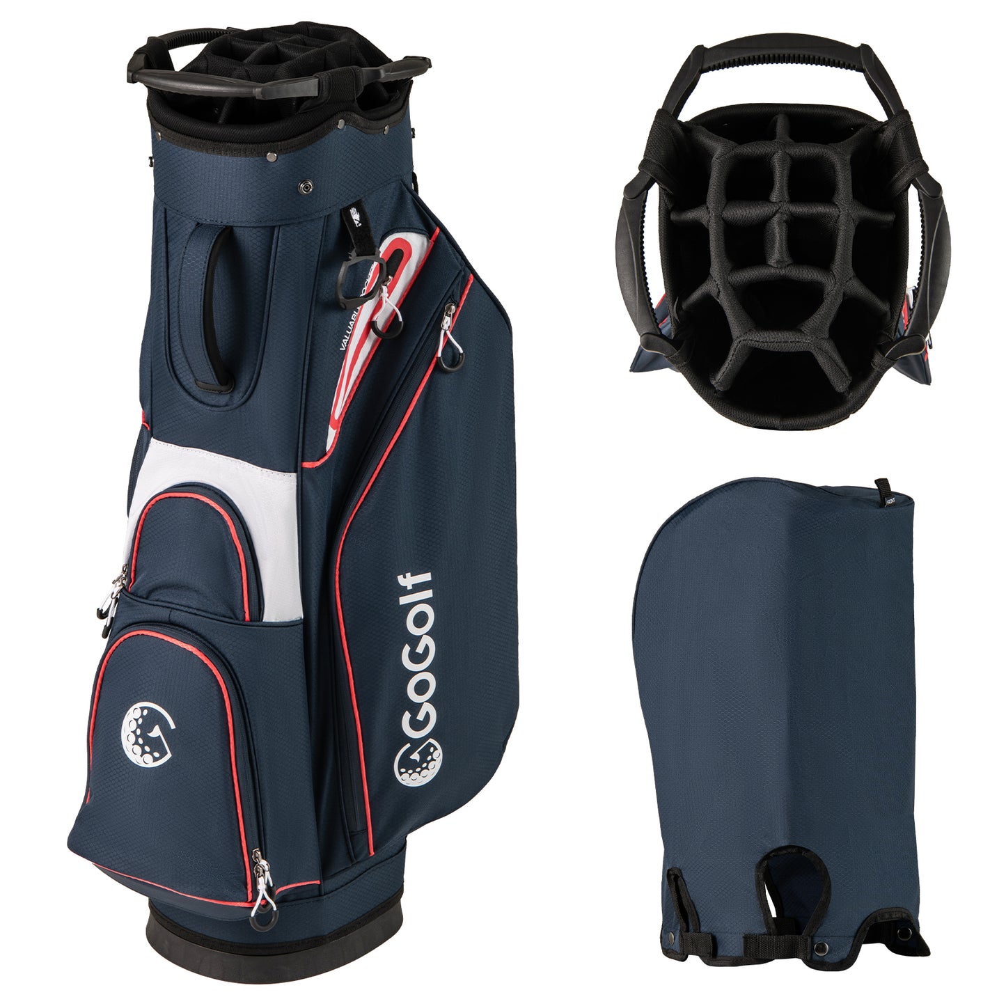 Golf Cart Bag Lightweight Portable Golf Club Organizer Bag, Navy Golf at Gallery Canada