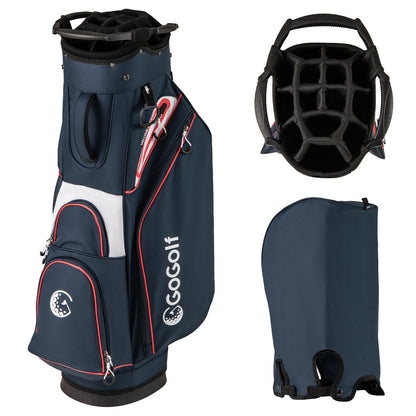 Golf Cart Bag Lightweight Portable Golf Club Organizer Bag, Navy Golf at Gallery Canada