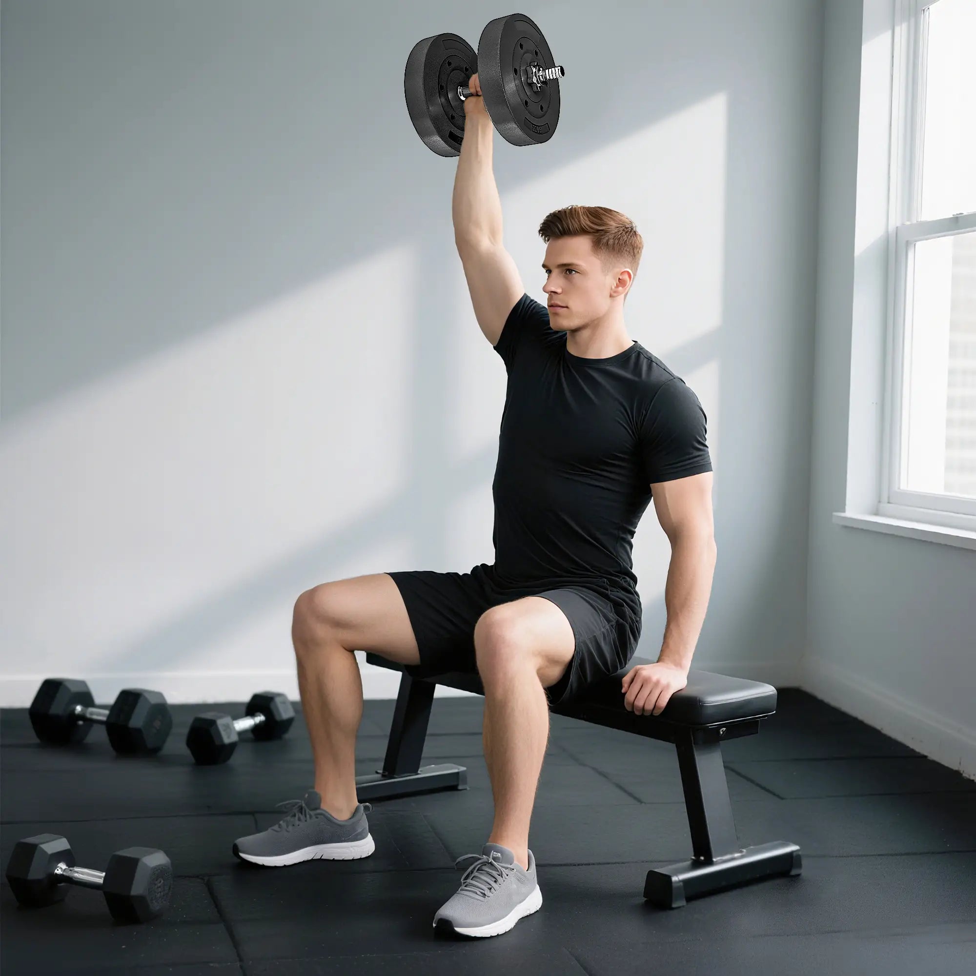 Weight Plates Set, 1-Inch Barbell Weight Set, 2 x 22 lbs Dumbbells & Barbells at Gallery Canada