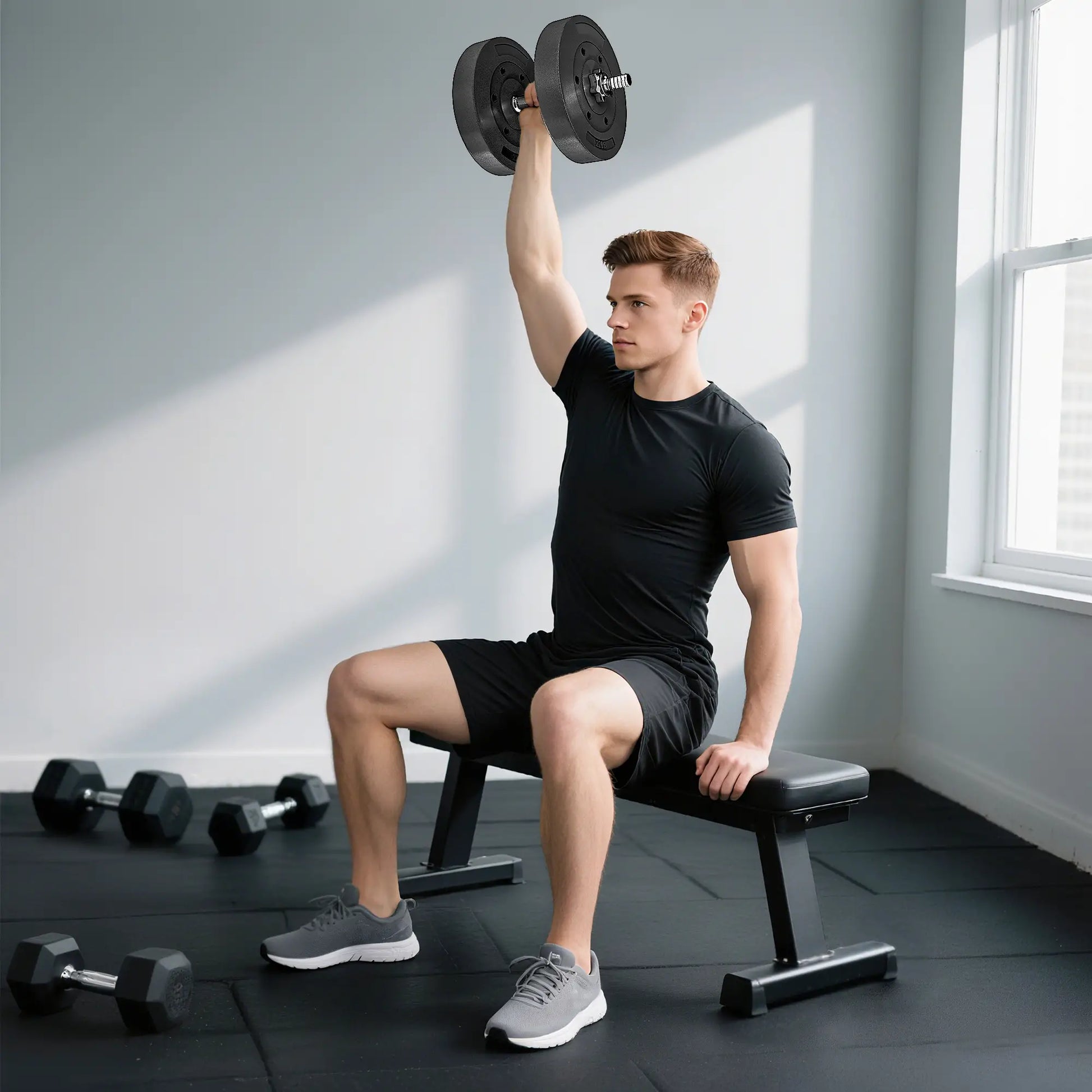 Weight Plates Set, 1-Inch Barbell Weight Set, 2 x 22 lbs Dumbbells & Barbells at Gallery Canada