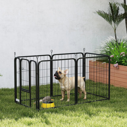 6 Panels Heavy Duty Dog Playpen, 24" Height, Portable Foldable Houses, Kennels & Pens at Gallery Canada