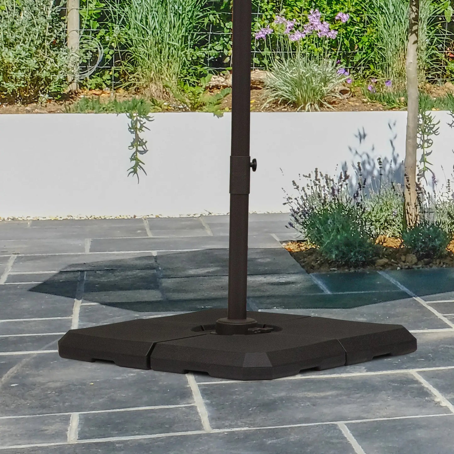 4Pcs Cantilever Umbrella Stand, Fill w/ Sand or Water, Black Umbrella Bases at Gallery Canada