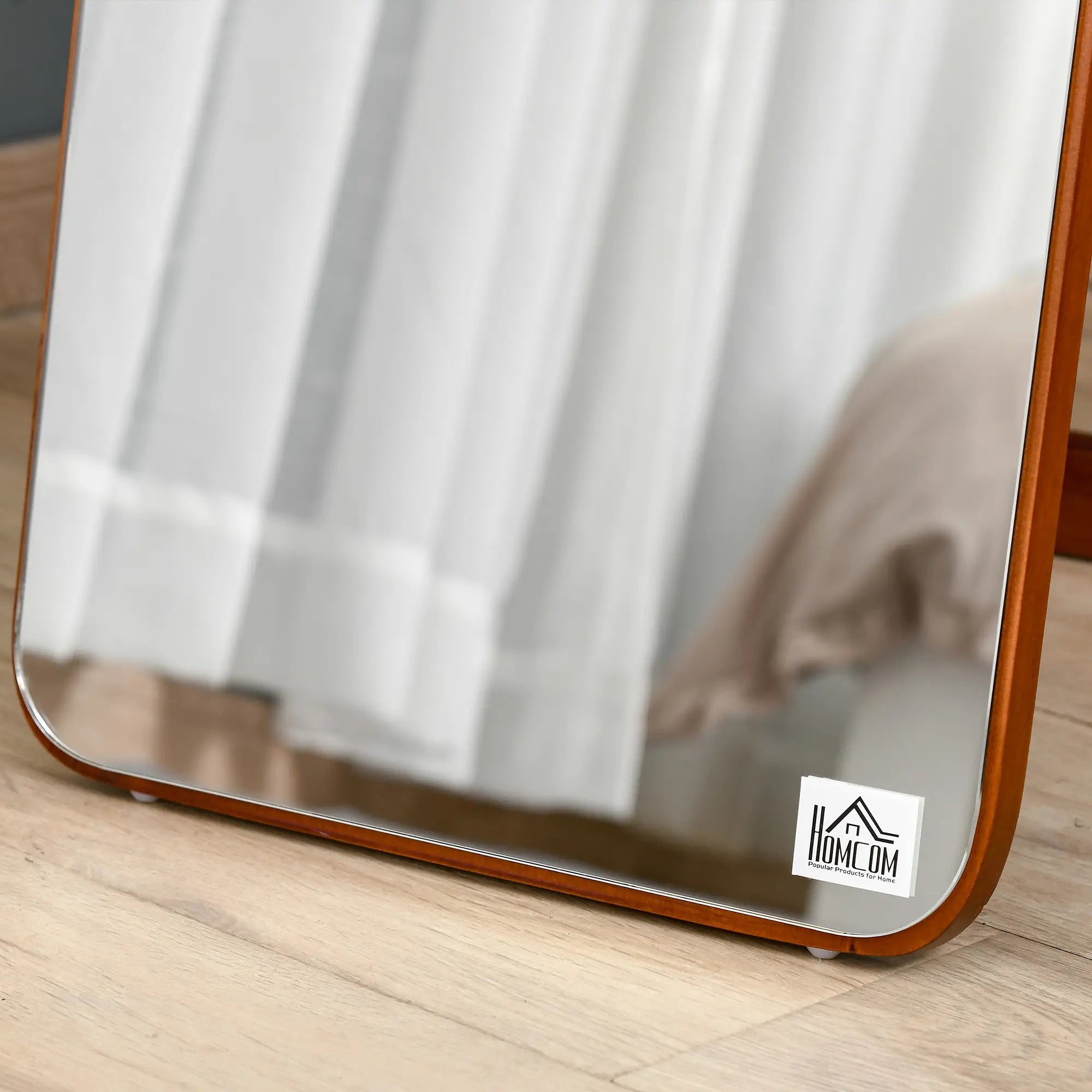 Full Length Mirror, Free Standing, Wood Frame, 15