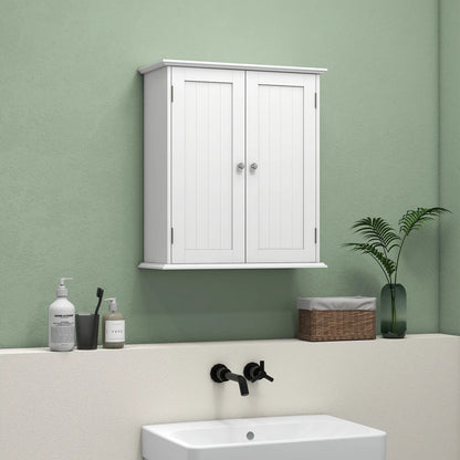 Bathroom Medicine Cabinet, Wall Cabinet with 2 Doors and Adjustable Shelf, Space Saver Over Toilet Cabinet Wall Mounted Cabinets at Gallery Canada