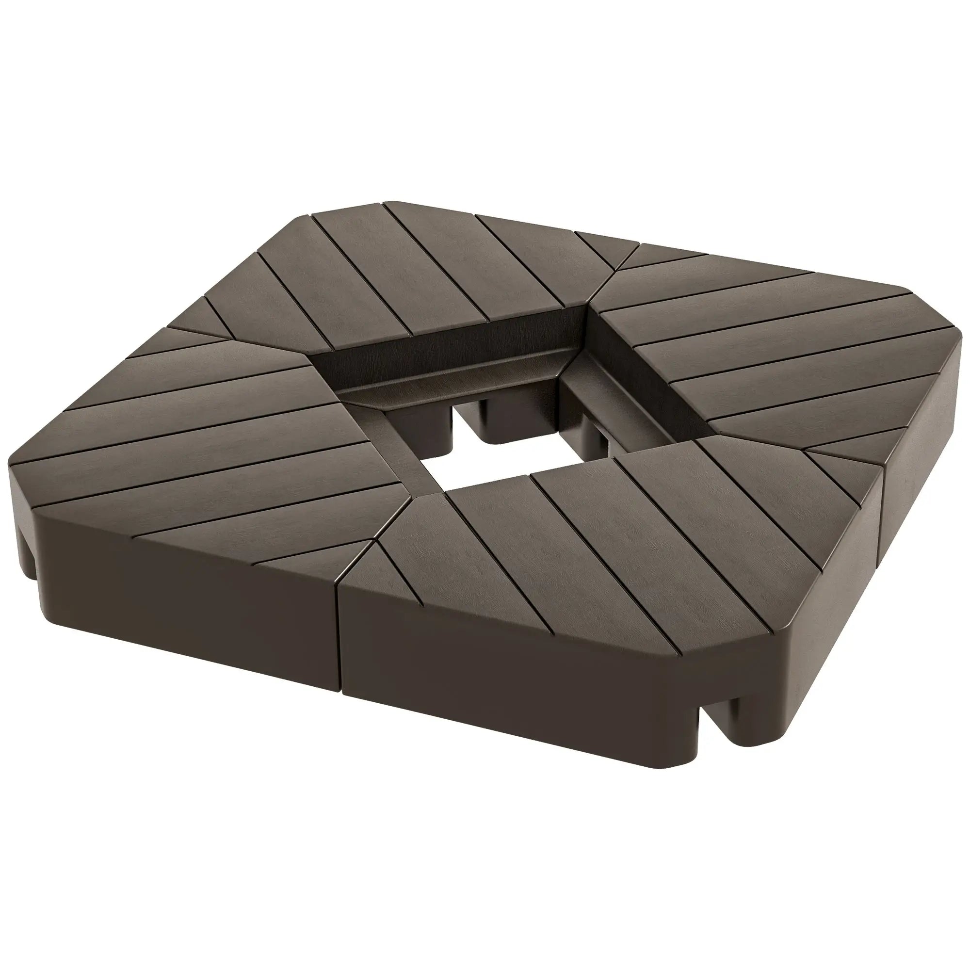 Offset Umbrella Base, 132 lb. Water or 176 lb. Sand, Brown Umbrella Bases at Gallery Canada