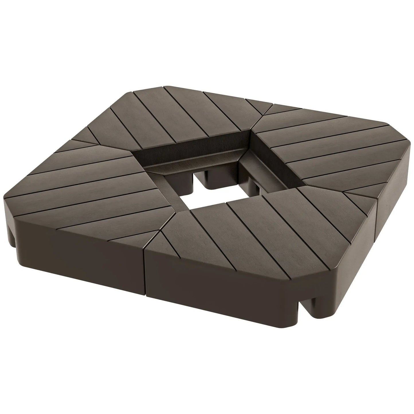 Offset Umbrella Base, 132 lb. Water or 176 lb. Sand, Brown Umbrella Bases at Gallery Canada