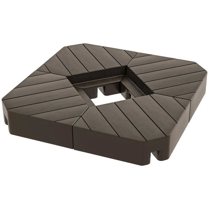 Offset Umbrella Base, 132 lb. Water or 176 lb. Sand, Brown Umbrella Bases at Gallery Canada