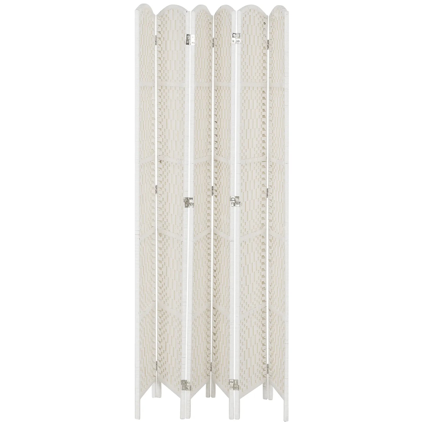 6ft Folding Room Divider, Wooden Frame, Natural Room Dividers at Gallery Canada