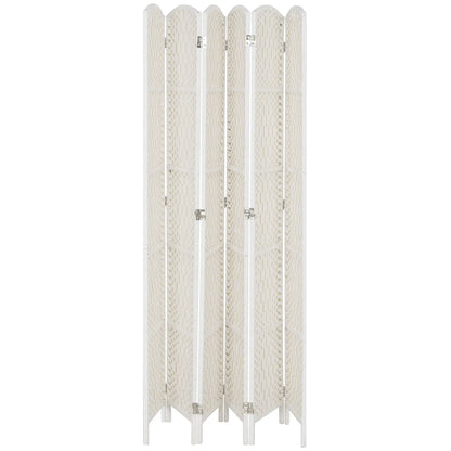 6ft Folding Room Divider, Wooden Frame, Natural Room Dividers at Gallery Canada