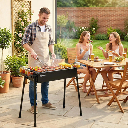 Portable Charcoal Grill With Side Baskets, Hooks, Nets, Black Charcoal BBQ Grils at Gallery Canada