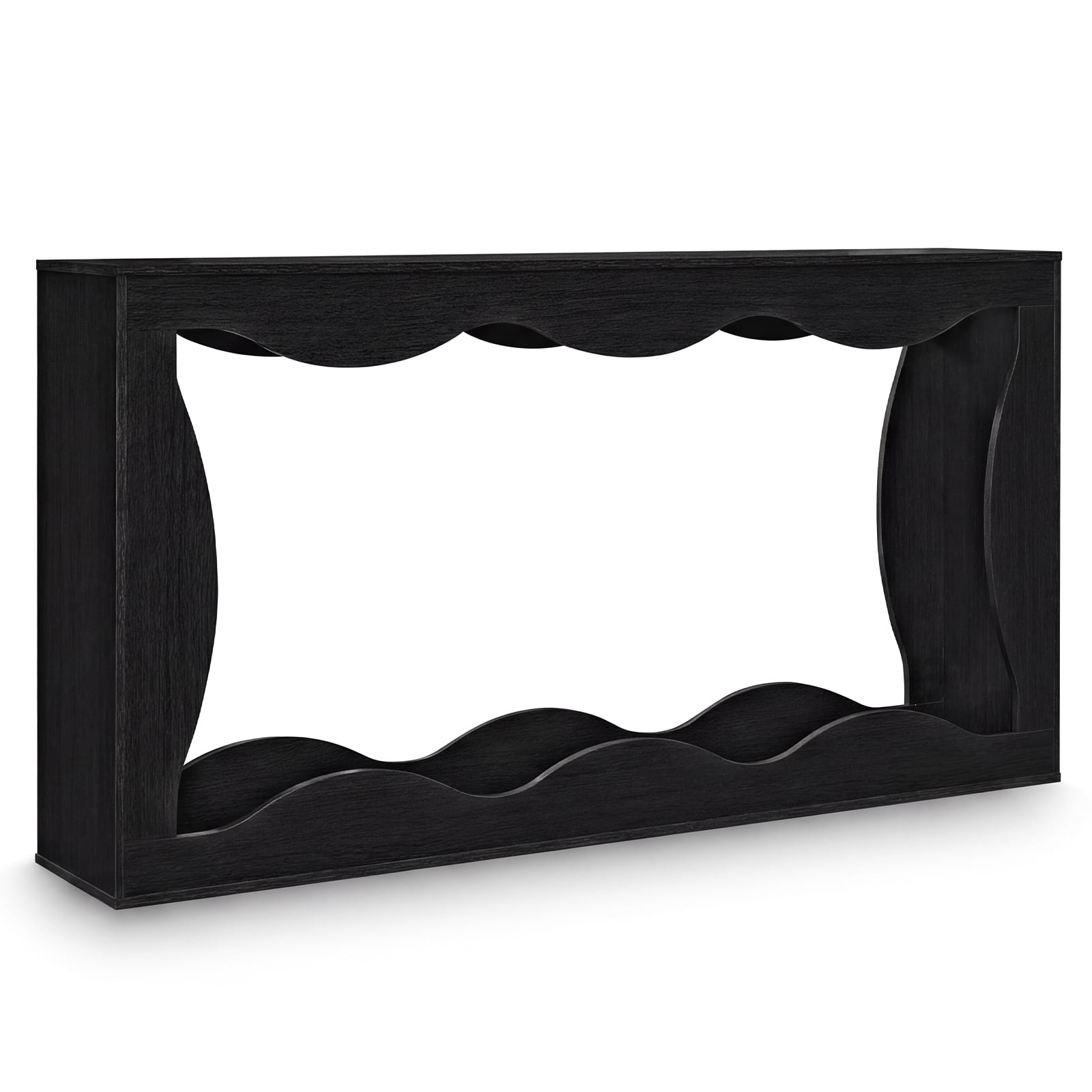 63 Inch Console Table, 2-Tier Narrow Entryway Table, Black Console Tables at Gallery Canada