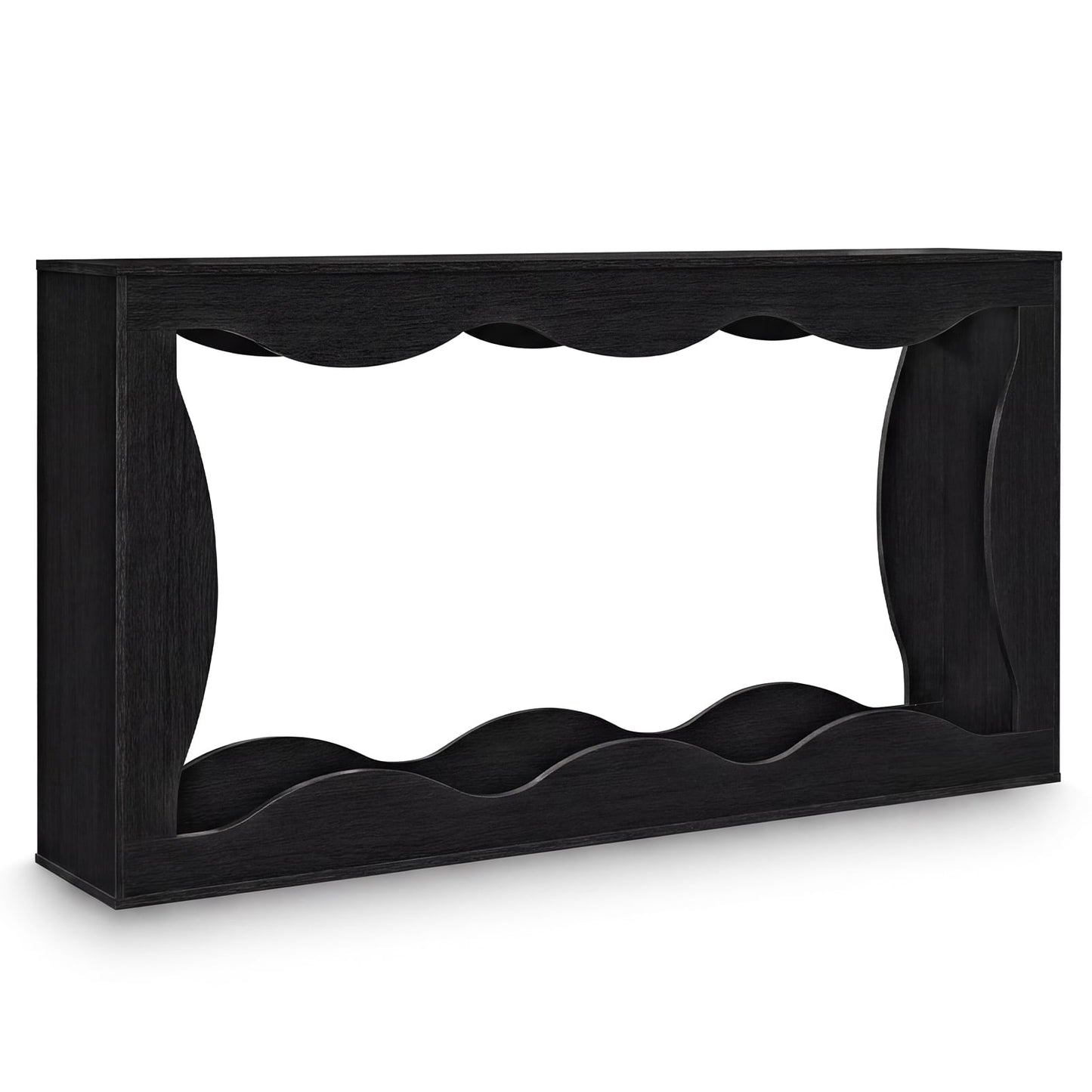 63 Inch Console Table, 2-Tier Narrow Entryway Table, Black Console Tables at Gallery Canada