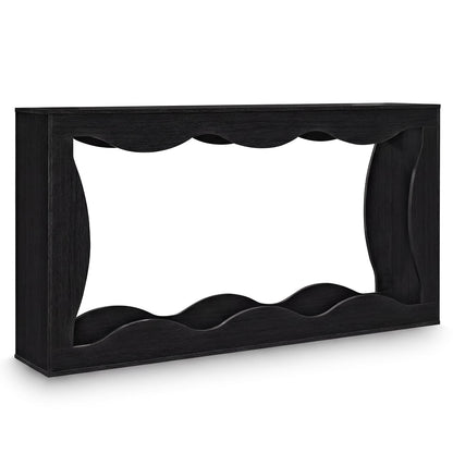 63 Inch Console Table, 2-Tier Narrow Entryway Table, Black Console Tables at Gallery Canada