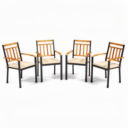 63 Inch Outdoor Dining Table, Set Of 4 Patio Chairs Patio Dining Sets at Gallery Canada