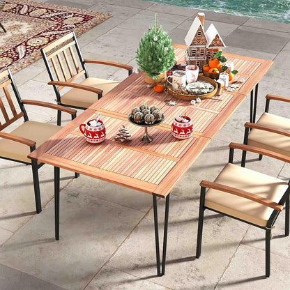 63 Inch Outdoor Dining Table, Set Of 4 Patio Chairs Patio Dining Sets at Gallery Canada