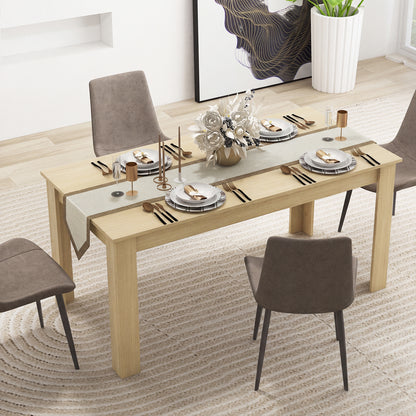 63 Inch Rectangular Dining Table, Oak Dining Tables at Gallery Canada