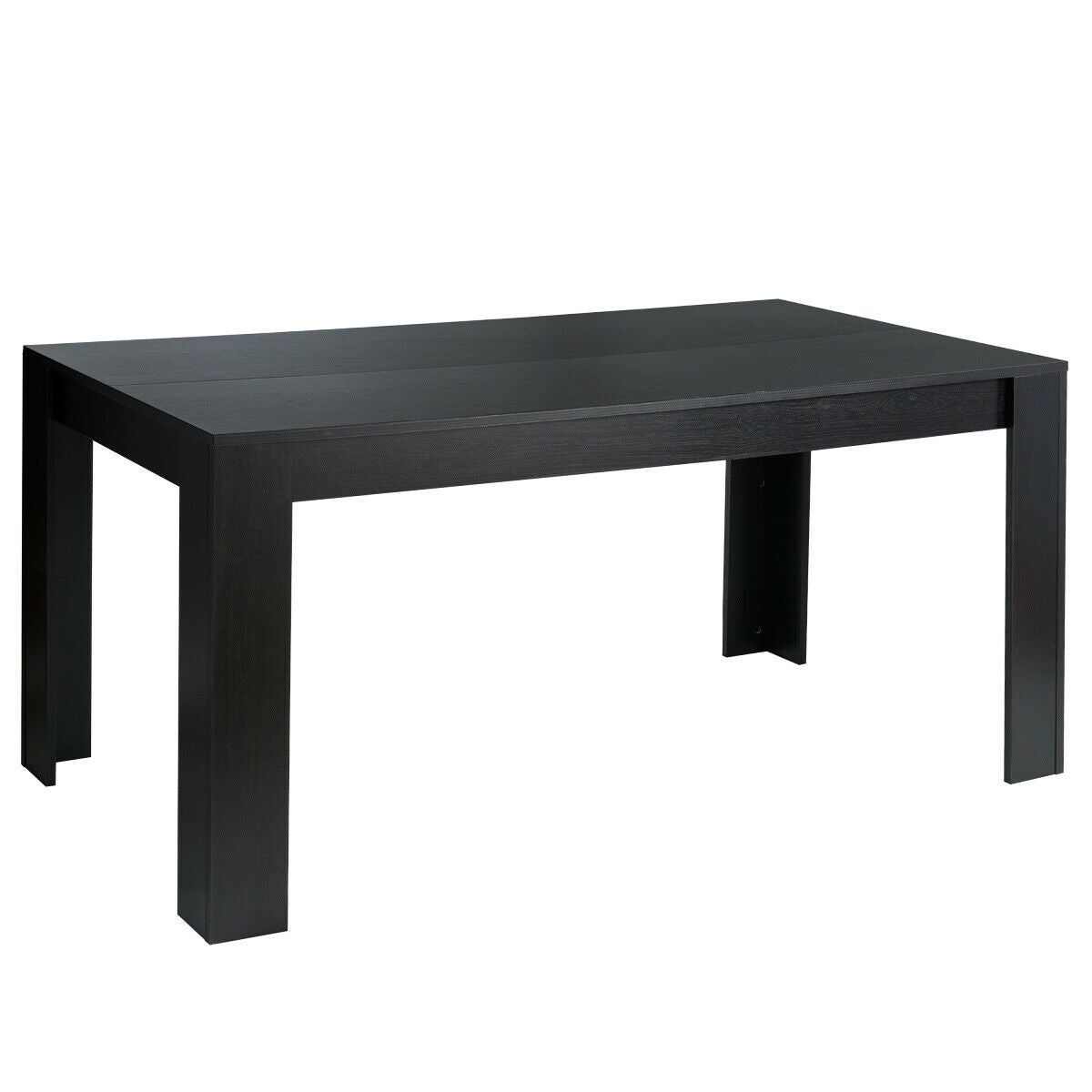 63 Inch Rectangular Modern Dining Table For 6 People, Black Dining Tables at Gallery Canada