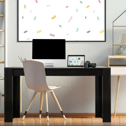 63 Inch Rectangular Modern Dining Table For 6 People, Black Dining Tables at Gallery Canada