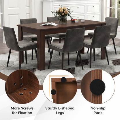 63 Inch Rectangular Dining Table, Walnut Dining Tables at Gallery Canada