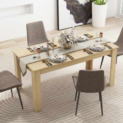 63 Inch Rectangular Dining Table, Oak Dining Tables at Gallery Canada
