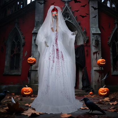 Halloween Animatronic Standing Bride, 7.2 FT Haunted House Decoration Halloween at Gallery Canada