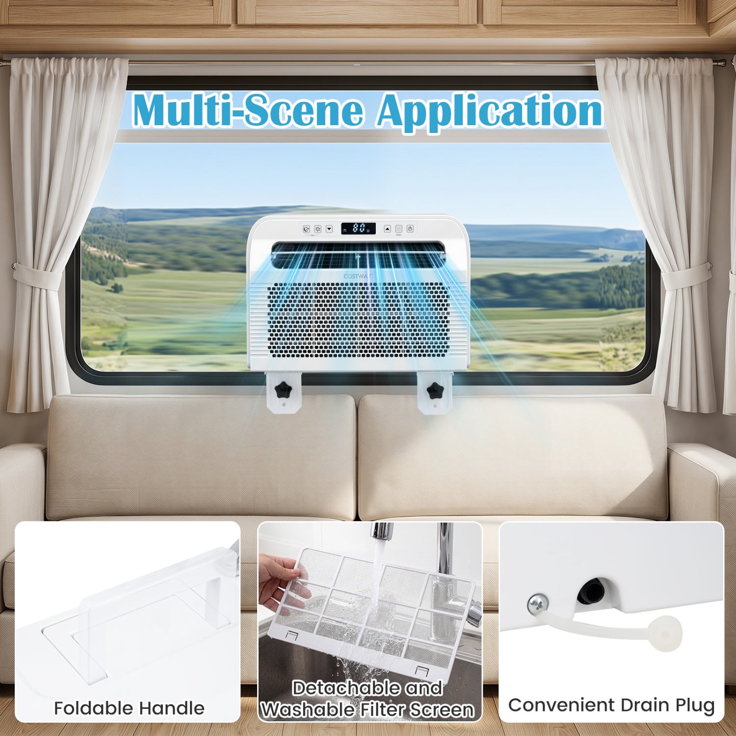 6500 Btu Window Air Conditioner With WiFi, White Mini Split Air Conditioners at Gallery Canada